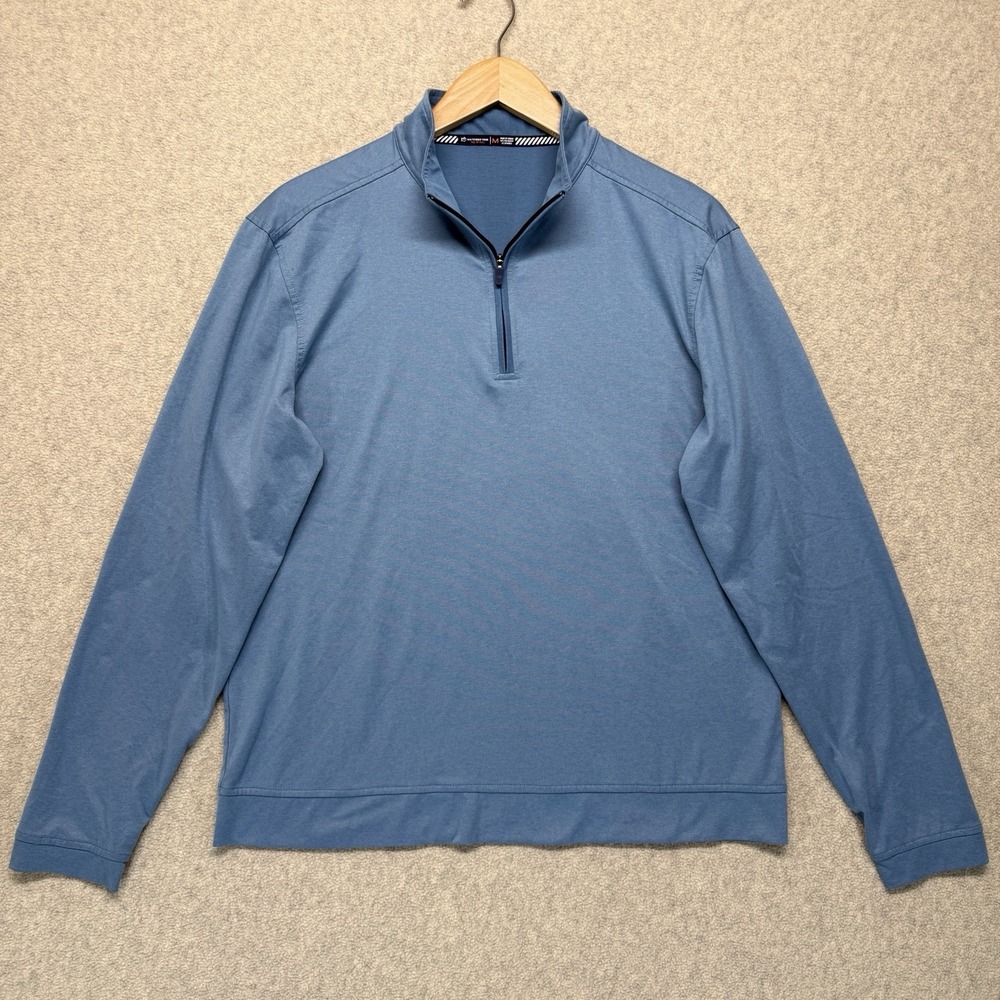 Southern Tide Tide to‎ Trail Men's Blue Quarter Zip Pullover Size Medium